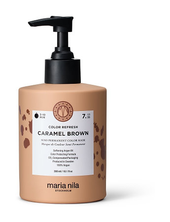 Maria Nila Colour Refresh Caramel Brown 7.35 semi-permanentná tónovacia maska pre brunetky
