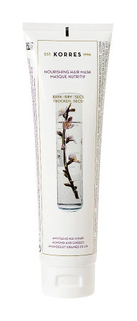 Korres Almond & Linseed Nourishing Hair Mask maska pro suché a poškozené vlasy s mandlemi a lnem