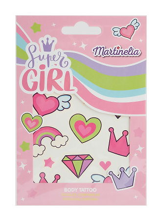 Martinelia Super Girl Body Tattoos dětské třpytivé tetování