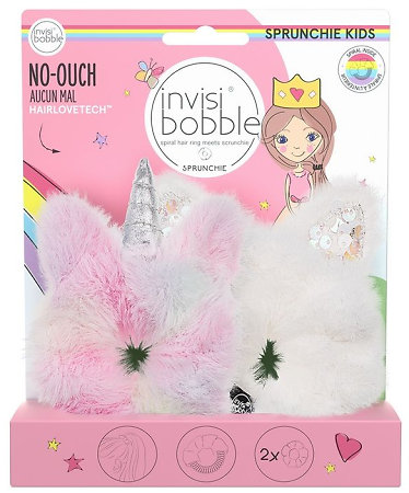 Invisibobble Kids Sprunchie Bunnycorn gift set of fabric hair bands