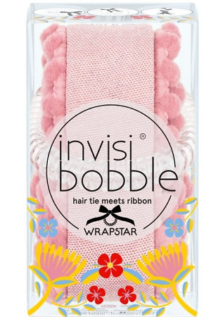 Invisibobble Wrapstar Flowers & Bloom 2 v 1 gumička do vlasov so stuhou