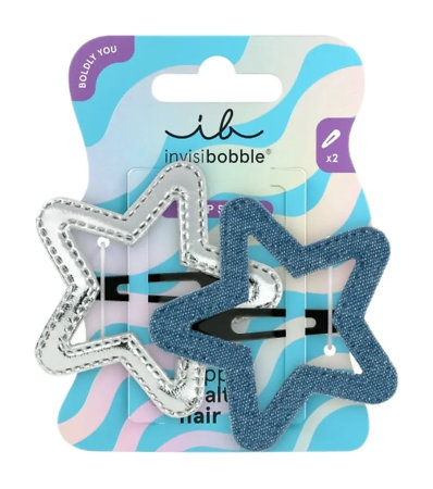 Invisibobble Boldly You Clipstar Starlight Serenade sada dvou stylových hvězdičkových sponek
