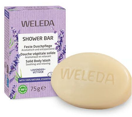 Weleda Shower Bar Lavender Lavendel entspannende und beruhigende Seife