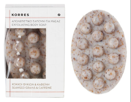 Korres Exfoliating Body Soap Seaweed Grains & Caffeine exfoliačné telové mydlo - morské riasy a kofeín