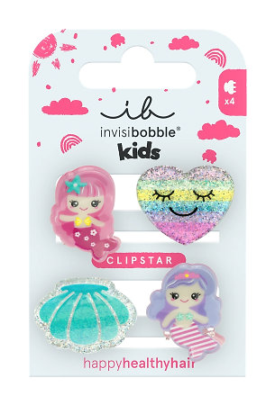 Invisibobble Kids Clipstar Kids Mermaid Dreams Kinder-Set mit Mini-Haarklammern