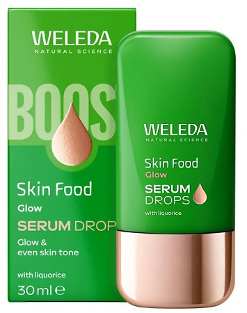 Weleda Skin Food Glow Serum Drops brightening serum