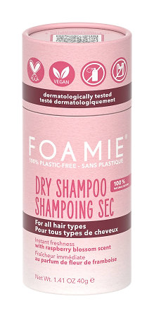 Foamie Dry Shampoo Berry Fresh dry shampoo for all hair types with Raspberry blossom scent