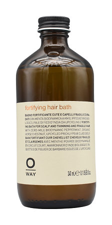 Oway Fortifying Hair Bath to help prevent hair loss and stimulate the roots
