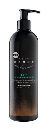 CHI Pour Homme 3 in 1 Hair Face and Body Wash
