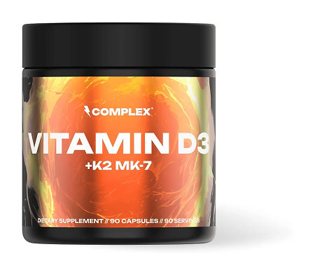 Complex Supplements Vitamin D3+K2 MK-7 Doplnok stravy s vitamínmi D3 a K2