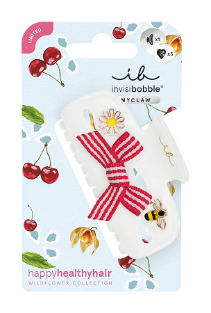 Invisibobble Wildflower Juicy Charms 4pc stylish hair claw clip for playful summer hairstyles