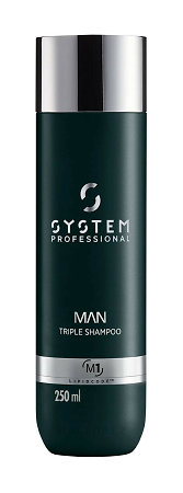 System Professional Man Triple Shampoo Shampoo 3in1