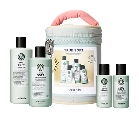 Maria Nila True Soft Beauty Bag True Soft hydrating gift set for dry, frizzy hair