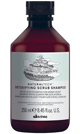 Davines NaturalTech Detoxifying Scrub Shampoo šampón pro hloubkové očištění