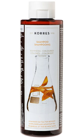 Korres Sunflower & Mountain Tea Shampoo colored hair shampoo