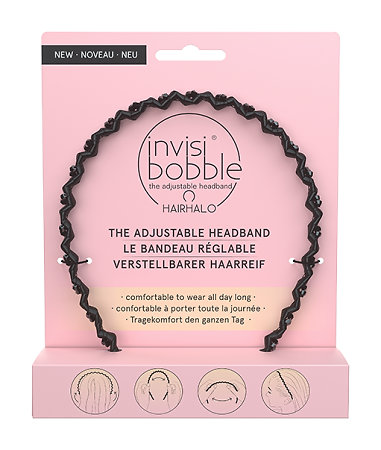 Invisibobble Hairhalo True Dark Sparkle adjustable headband