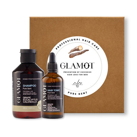 Glamot Pure Gent Set Gift set for thinning hair care for men