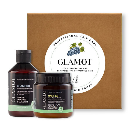 Glamot Pure Repair Boost Set I. dárkový set pro péči o poškozené vlasy