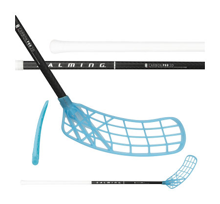 Salming Q-series Carbon Pro 2.0 RD Trident TX F27 Black/Silver Florbalová palica