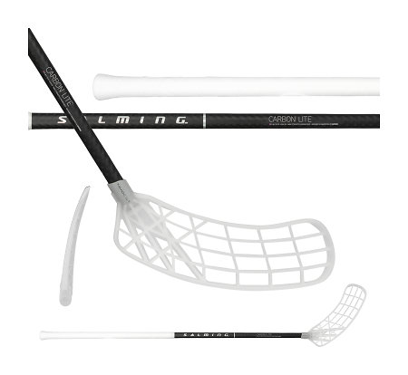 Salming Q-series Carbon Lite RD Trident TX F27 Black/Silver Floorball Schläger