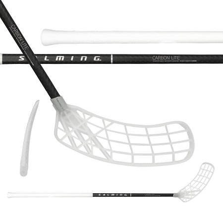Salming Q-series Carbon Lite RD Trident TX F29 Black/Silver Florbalová palica