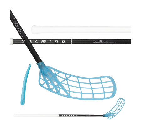 Salming Q-series Carbon Lite RD JR Trident TX F30 Black/Silver Florbalová palica