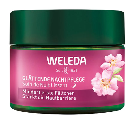 Weleda Wild Rose Night Cream rozjasňující noční krém s divokou růží a bílým čajem