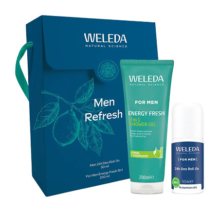 Weleda Men Refresh Set Erfrischendes Pflege-Geschenkset für Männer