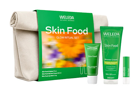 Weleda Glow Ritual Set darčeková sada pre suchú a namáhanú pokožku