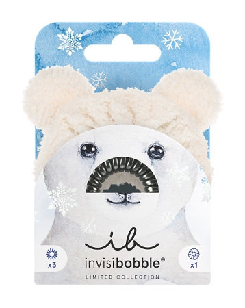 Invisibobble Set Polar Cozyness Haargummi-Set mit Bärenmotiv