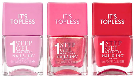 Nails Inc. London It's Topless Gel Nail Polish ošetrujúci lak na nechty 4v1