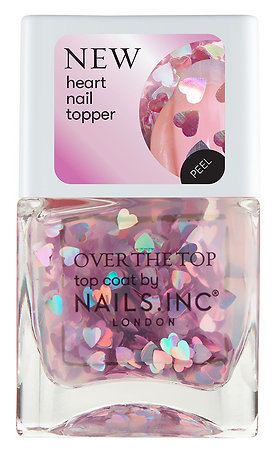 Nails Inc. London Over The Top vrchný lak so zdobiacim efektom