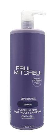 Paul Mitchell Platinum Plus Deep Violet Shampoo toning shampoo for blonde hair