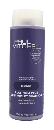 Paul Mitchell Platinum Plus Deep Violet Shampoo intenzivní fialový šampon pro výraznou neutralizaci blond vlasů