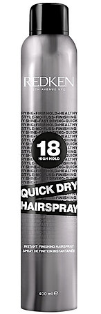 Redken Quick Dry Hairspray instant strong hold finishing hairspray