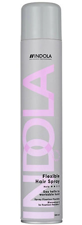 Indola Flexible Hair Spray lak s mikrojemným rozprašováním pro střední fixaci