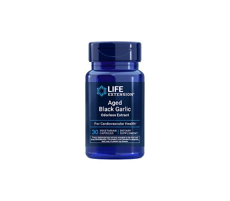 Life Extension Aged Black Garlic Nahrungsergänzungsmittel mit fermentiertem schwarzem Knoblauch