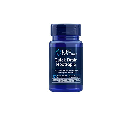 Life Extension Quick Brain Nootropic Nahrungsergänzungsmittel mit Gotu-Kola-Extrakt