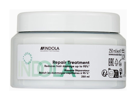 Indola Repair Repair Treatment Vegan vyživujúca starostlivosť pre poškodené vlasy