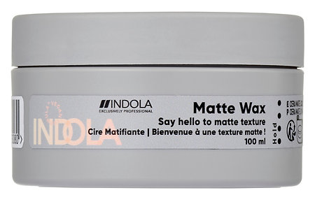 Indola Matte Wax Vegan professional wax for matte finish and flexible styling