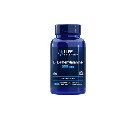 Life Extension D, L-Phenylalanine Doplněk stravy s aminokyselinou fenylalanin