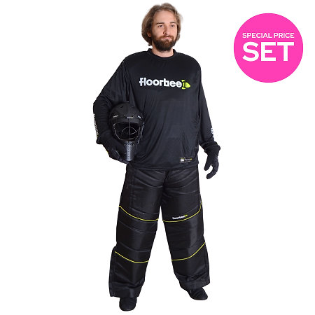 FLOORBEE Space Elite SkyHexa Goalie Set Goalkeeper set with helmet