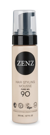 ZENZ Organic Hair Styling Mousse Pure No. 90 volumising styling mousse