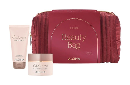 Alcina Cashmere Beauty Bag zimní vyživující dárková sada pro suchou pleť a ruce