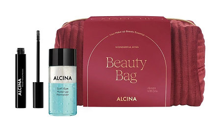 Alcina Wonderfull Eyes Beauty Bag dárková sada pro výrazné řasy a snadné odlíčení