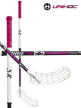 Unihoc PLAYER Curve 1.5º STL 29 cerise/white Floorball Schläger