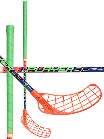 Unihoc REPLAYER Curve 1.5º 32 neon green Florbalová hokejka