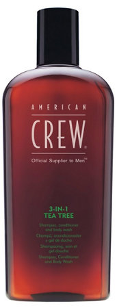 American Crew 3-in-1 Tea Tree Herrenshampoo 3in1 mit Teebaumduft