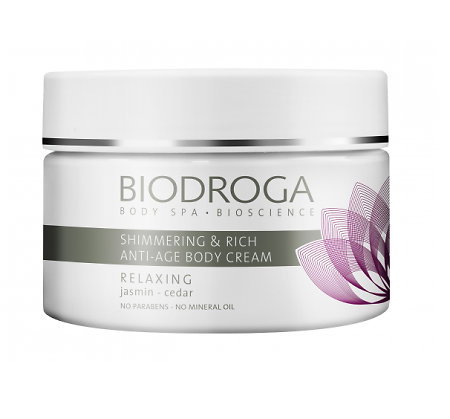 Biodroga Body Relaxing Shimmering & Rich Anti-age Body Cream shimmering anti-aging body cream