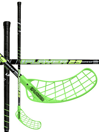 Unihoc REPLAYER Curve 2.0º 29 black/neon green Florbalová hokejka